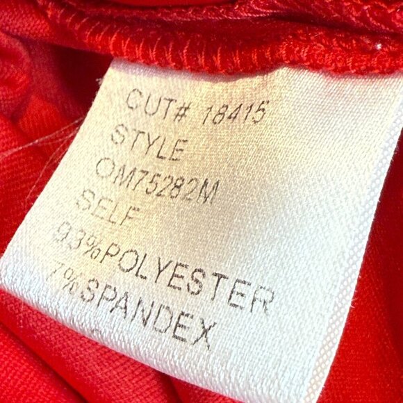 Tadashi Collection Red Dress Medium Red Cocktail Holiday Jersey Sheath - Picture 9 of 10